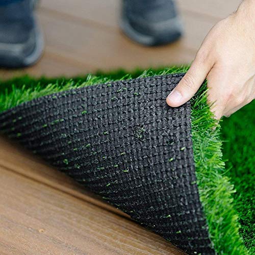 YALENTI Collection 35MM High-Density Artificial Grass - Durable 4-Layer Polyester Blend for Garden, Roof, Terrace (2.5x6 ft)