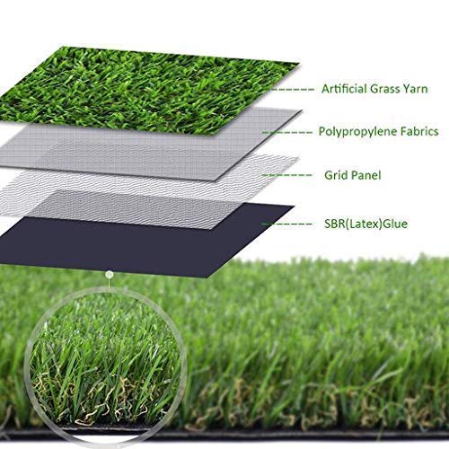 Carpet Palace Artificial Grass Carpet Mat - Dense 25mm Lawn Mat for Garden, Balcony, Terrace, Home Decor (1.25x2 ft)