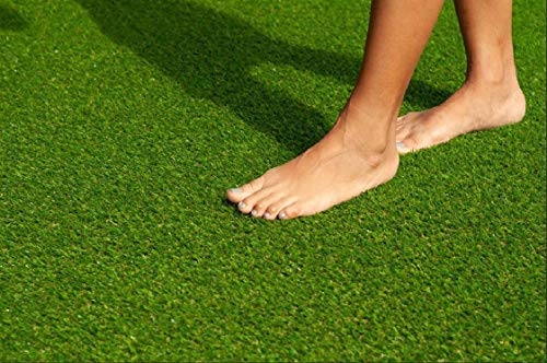 YOVINA COLLECTION 45MM High-Density Polyester Artificial Grass Carpet for Terrace, Roof & Garden with 4-Layer Protection