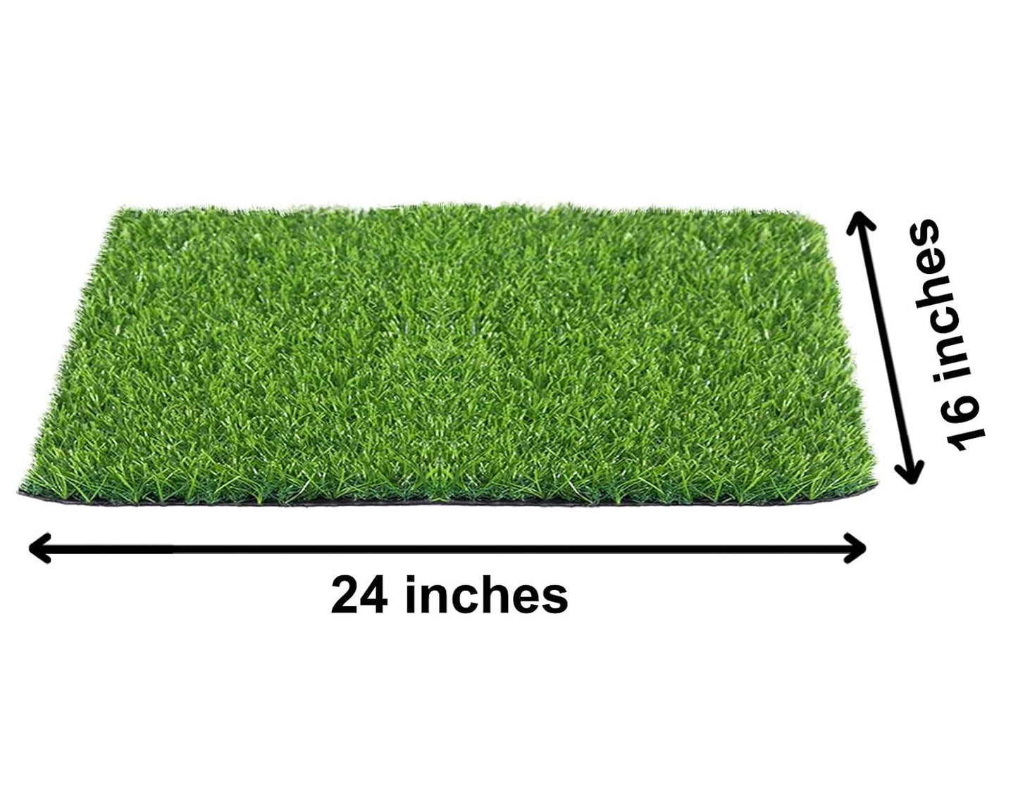 Haven Haven 45mm Soft Durable Plastic Turf Carpet Mat, Artificial Grass 16" x 24" Green HEV11762