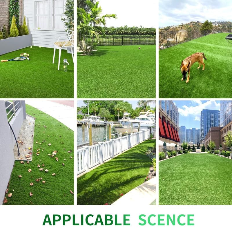 RidgePath Premium 25MM Artificial Grass Rug (4x5) – Durable Outdoor Turf for Garden, Patio, Pets, UV Safe