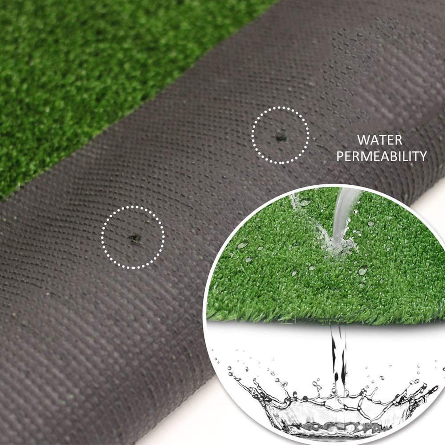 Sapphire Pristine 40MM Artificial Green Grass Mat 5x4 Feet for Home, Balcony, Terrace & Garden Decor SPGSMT25