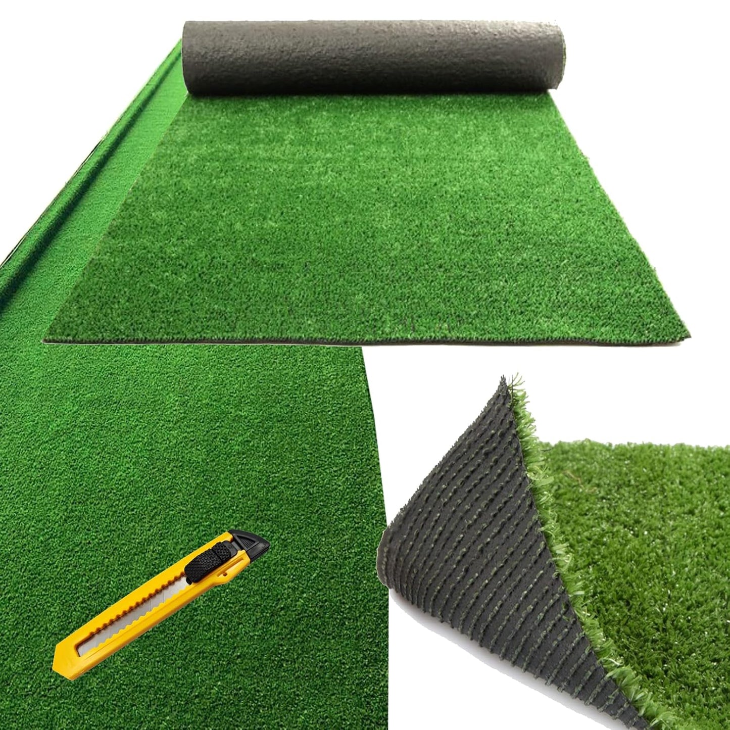 Sapphire Pristine 40MM Artificial Green Grass Mat 5x4 Feet for Home, Balcony, Terrace & Garden Decor SPGSMT25