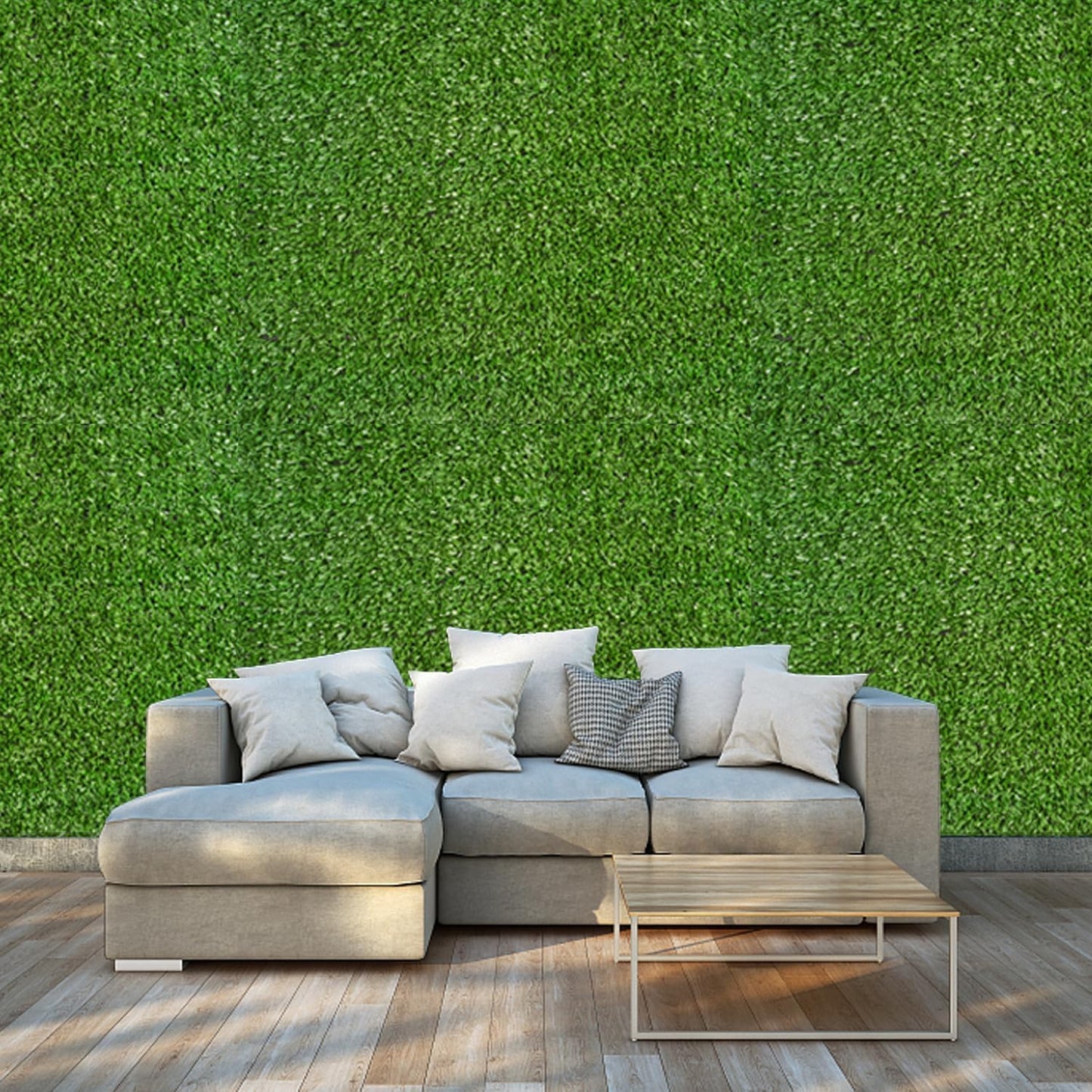 Swan POLYMERS 2x10ft Artificial Grass Mat, Waterproof, 25mm Thick, 4-Layer Protection for Balcony, Lawn, Door