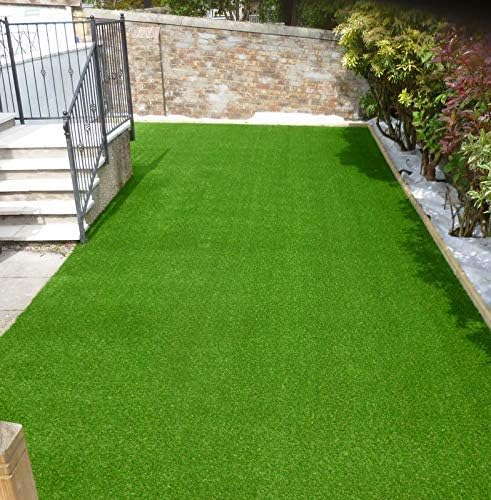Carpet Paradise Artificial Grass High-Density Green 3-Tone for Balcony, Garden, Door 1.25x2 ft