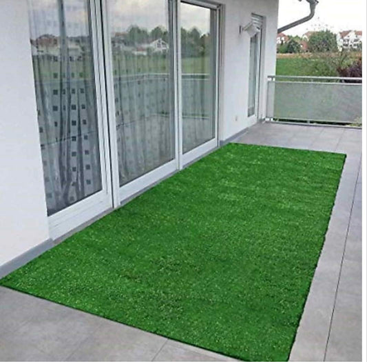 CozyHaven High-Density Artificial Grass Carpet for Garden, Balcony, Indoor & Outdoor Use, 5x3 ft, Green