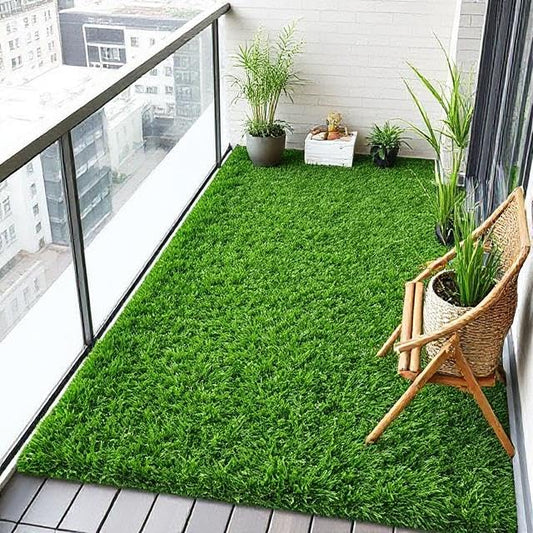 Haven Sizzler 25mm High-Density Green Artificial Grass Mat (3×4 ft) – Durable Lawn, Balcony & Door Turf SPGSMT25