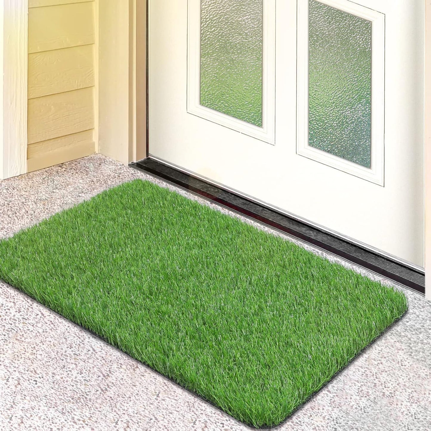 Divalis 35MM Multipurpose Anti-Skid Artificial Green Grass Mat for Indoor, Outdoor, Balcony & Terrace 16x24 Inch