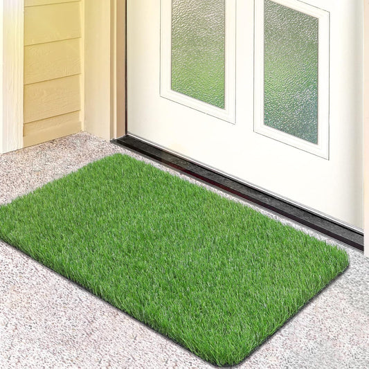 Divalis 35MM Multipurpose Anti-Skid Artificial Green Grass Mat for Indoor, Outdoor, Balcony & Terrace 16x24 Inch