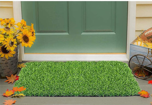 Skyline Contract Artificial Grass Mat for Outdoor Balcony Decor 16"x24" Green Lawn Floor Carpet Waterproof