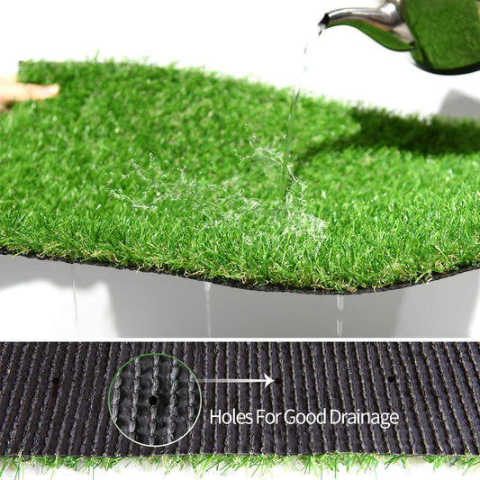 Haven Haven 45mm Soft Durable Plastic Turf Carpet Mat, Artificial Grass 16" x 24" Green HEV11762