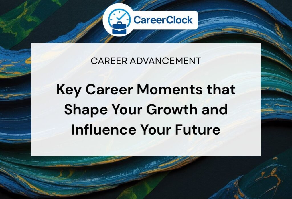 Key Career Moments that Shape Your Growth and Influence Your Future